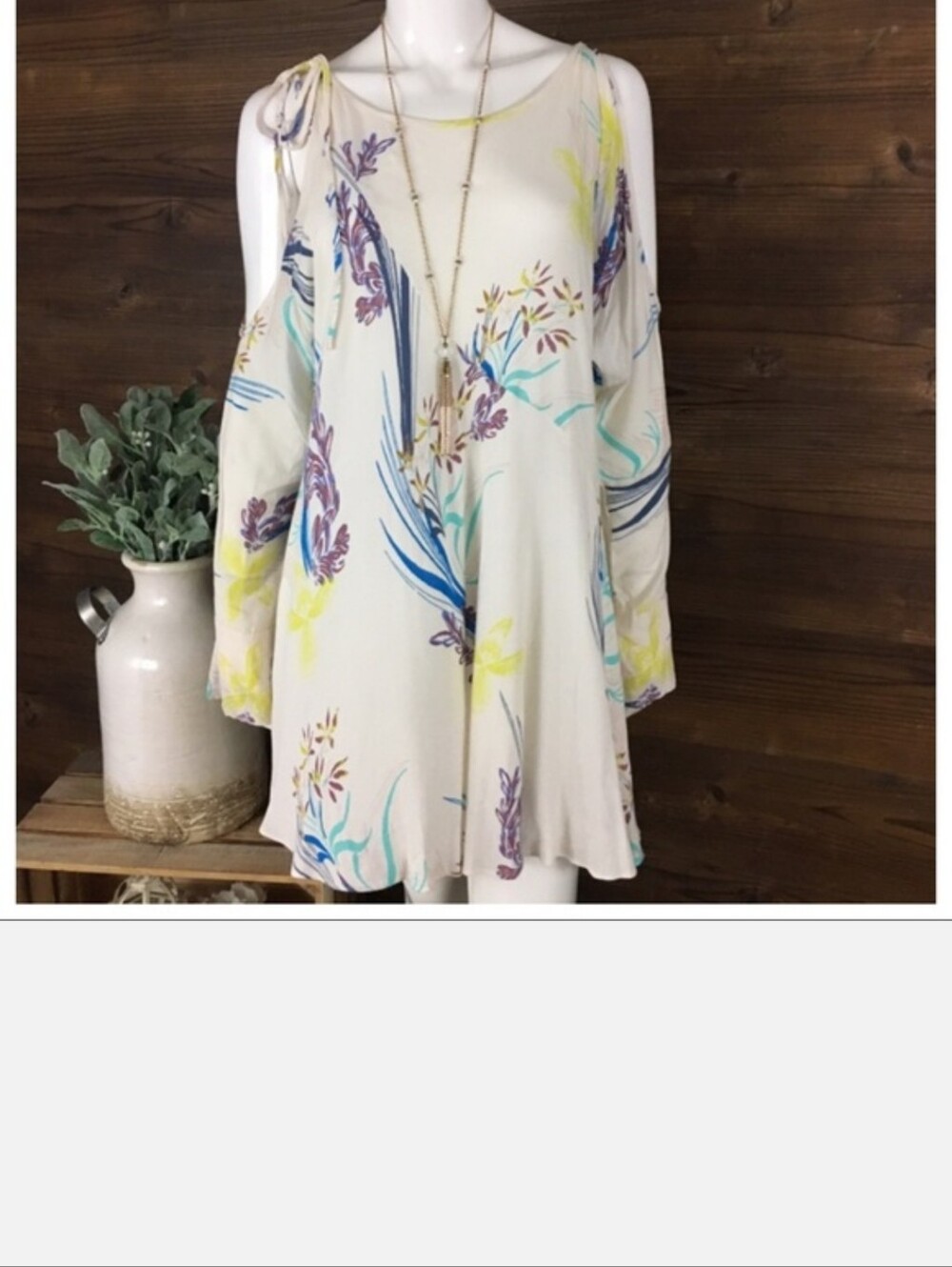 Free People Clear Skies Tunic Dress Sz S - Picture 4 of 8